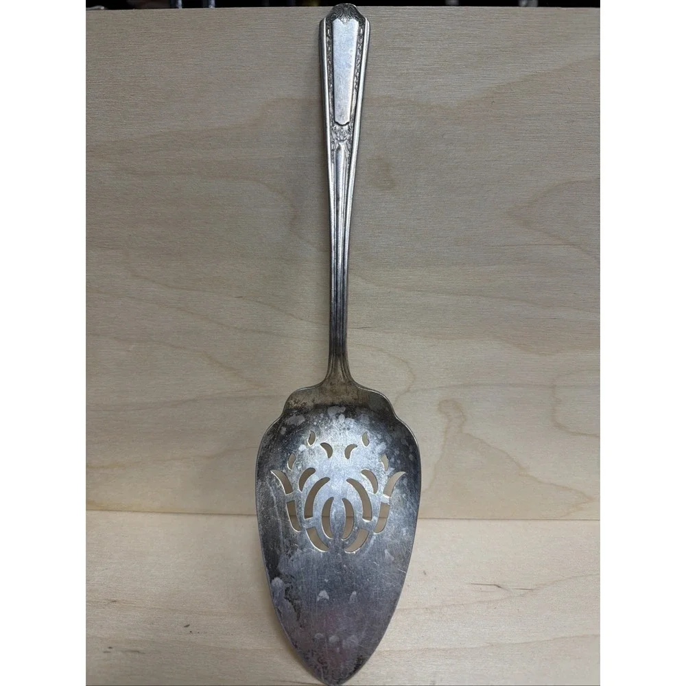 Vintage Pie Cake Server Silver plate